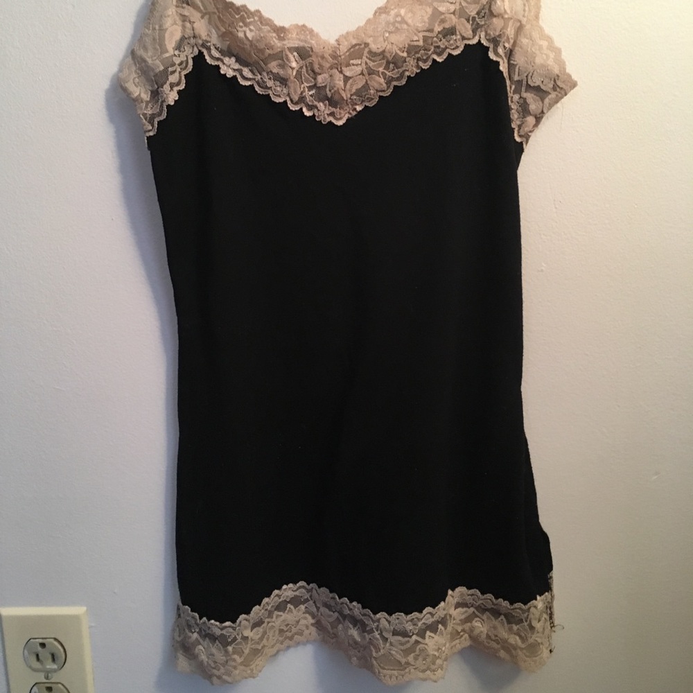 Black lace top